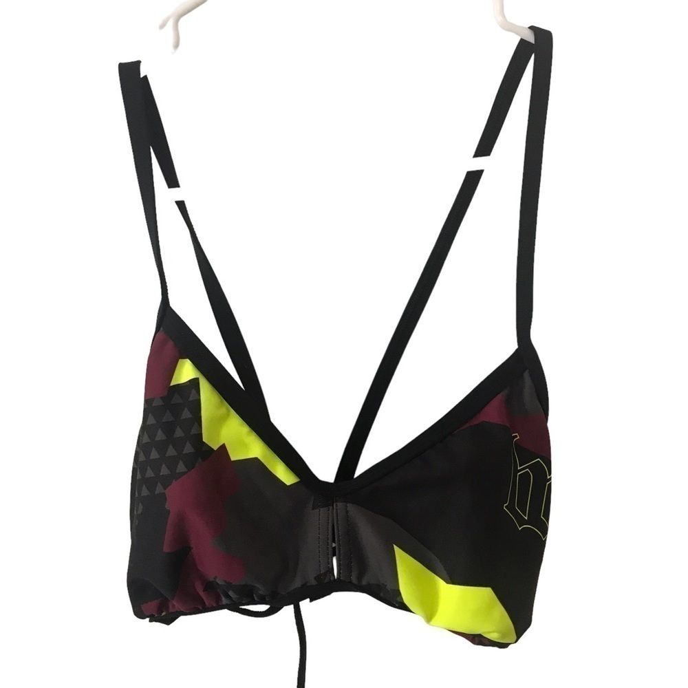 Wattieink cross strap swim bikini top size L